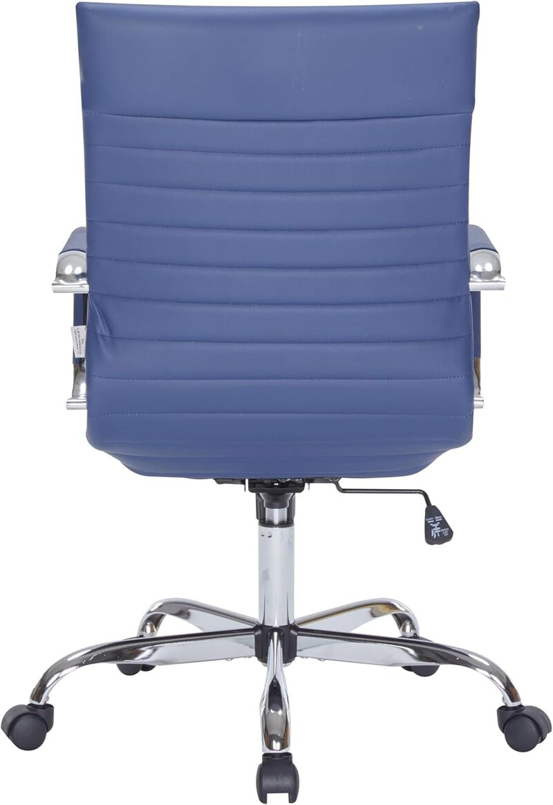 LeisureMod Harris Modern Adjustable Office Executive Swivel Chair High-Back Task Office Chair