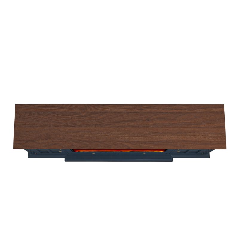 FESTIVO Modern TV Stand with Electric Fireplace - Fits TVs Up to 78 Inches