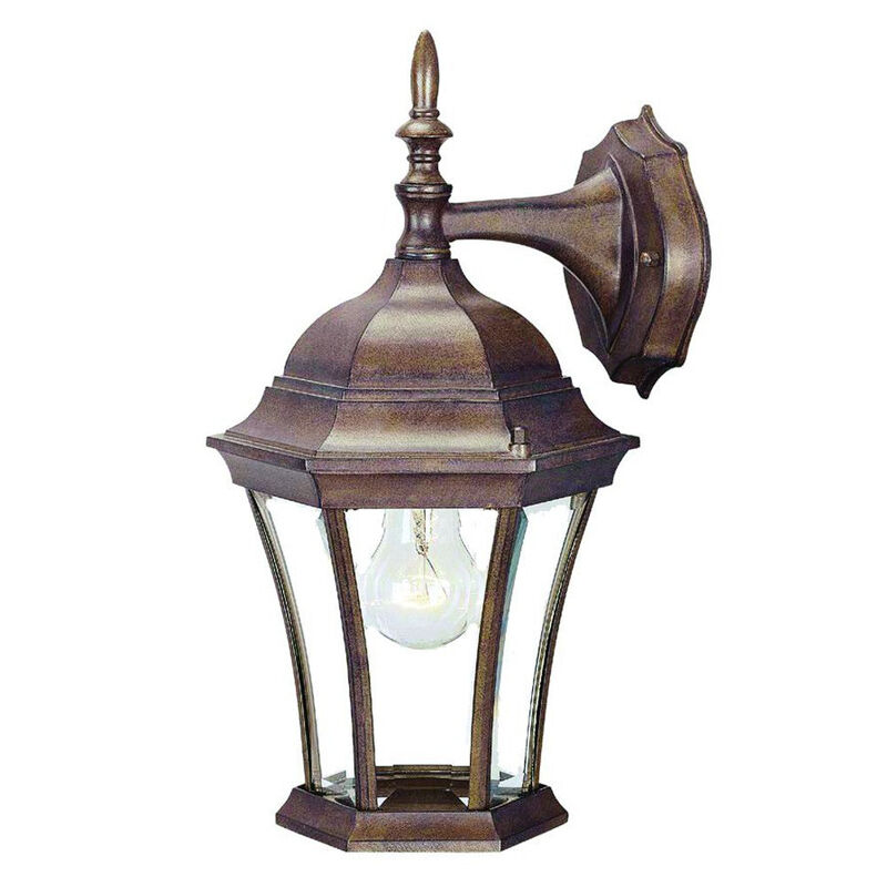 Hivvago Dark Brown Hanging Carousel Lantern Wall Light