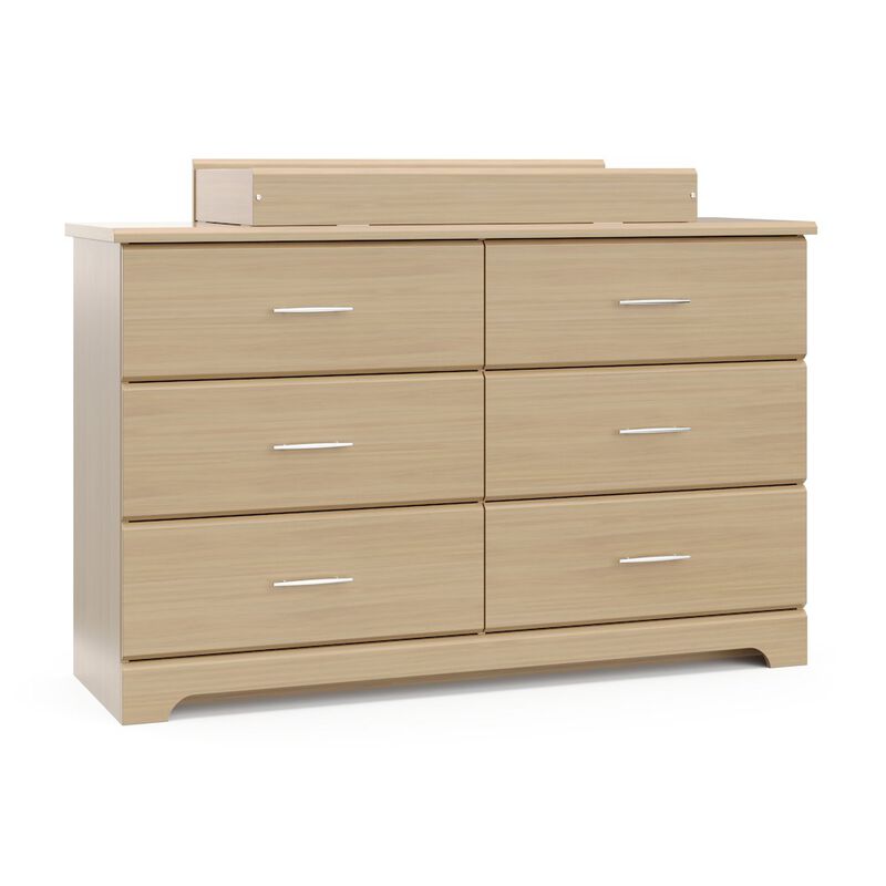 Storkcraft Brookside 6 Drawer Double Dresser (Driftwood)