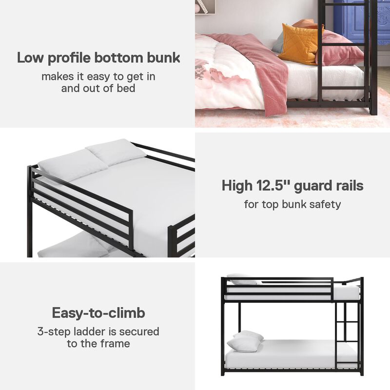 DHP Miles Metal Full/Full Bunk Bed