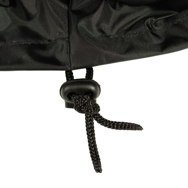 Sunnydaze Black 420D Oxford Cloth Fire Pit Cover - 22.5” Round x 16” H