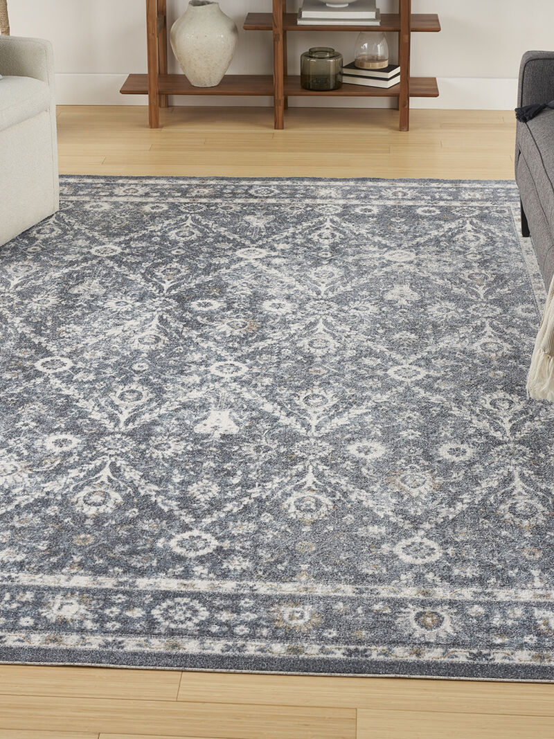 Astra Machine Washable ASW16 Dark Blue 7'10" x 10' Rug