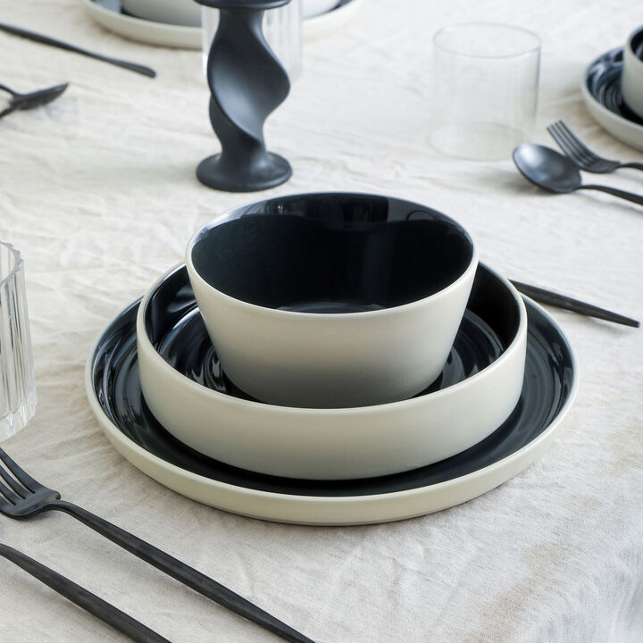 Stone Lain Elica Stoneware 12 Piece Dinnerware Set