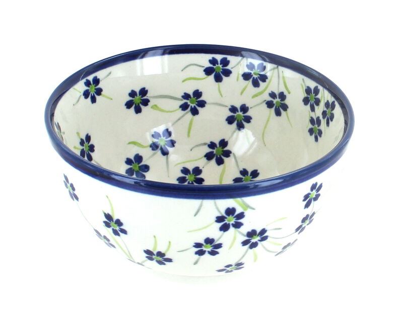 Blue Rose Polish Pottery Kalina Dessert Bowl
