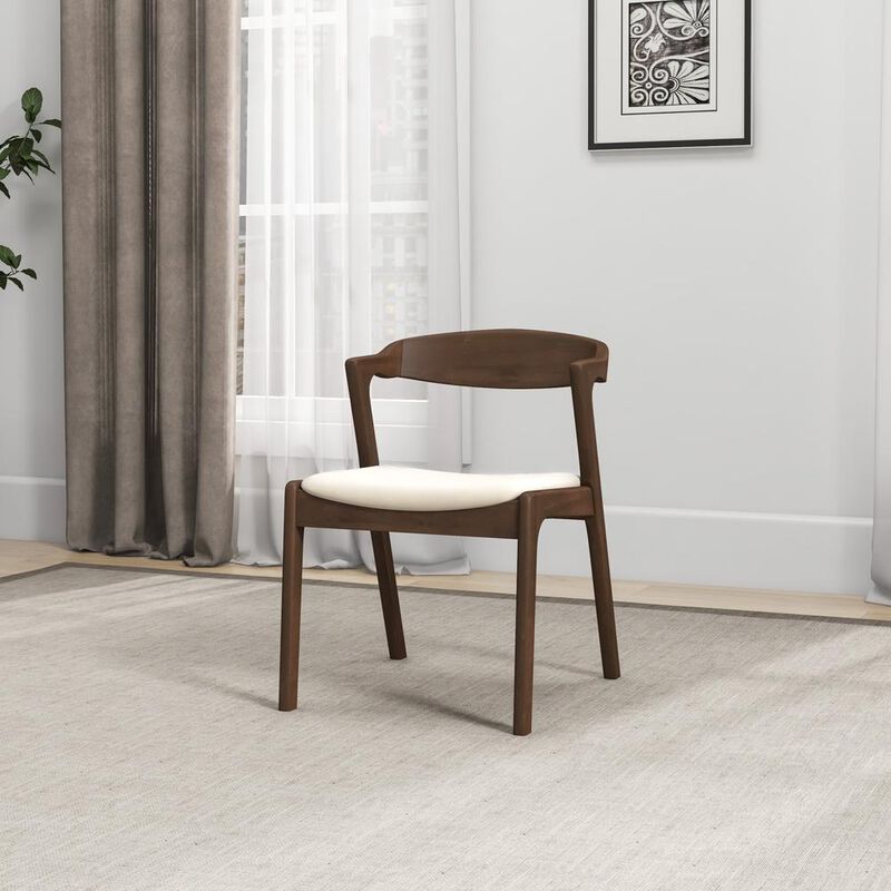 Ashcroft Furniture Co Dakota Mid-Century Modern Solid Wood Velvet Dining Chair (Set of 2)