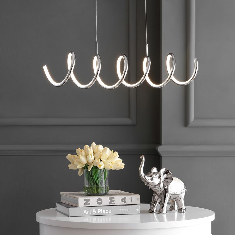 Ali Dimmable Adjustable Integrated LED Metal Linear Pendant