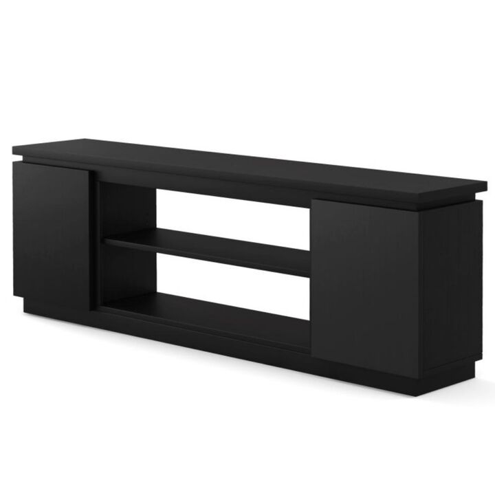 TV Cabinet with 3 Adjustable Shelves and Anti-Tipping Kits for Safe and Stylish Storage
