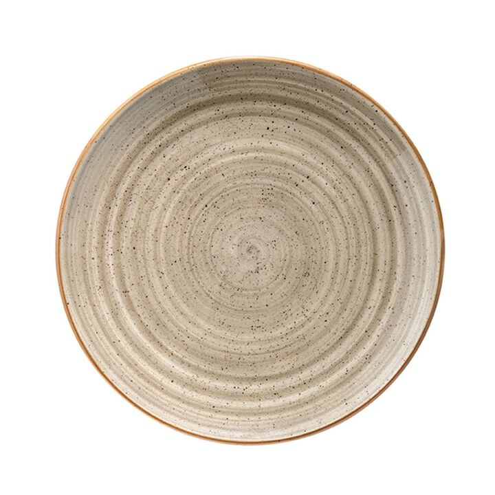 Terrain dia.8" h:1.5" 17 oz. Round Brown Porcelain Bowl (Set of 4)