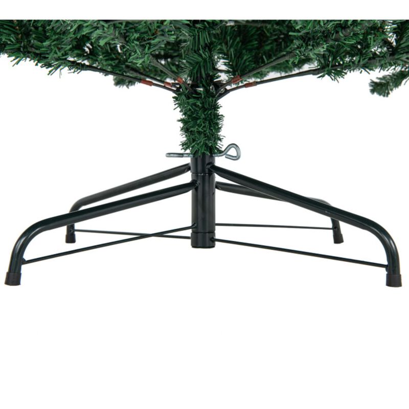 Hivvago 6 Feet Hinged Artificial Christmas Tree with Solid Metal Stand