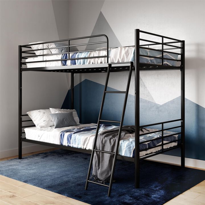 Atwater Living Daysi Convertible Twin over Twin Metal Bunk Bed