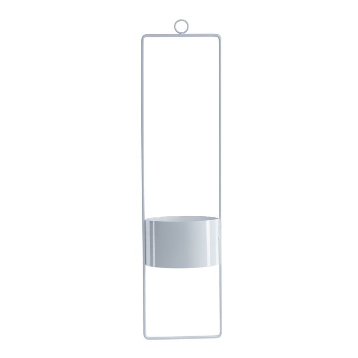 Upright Hanging Planter-large-white