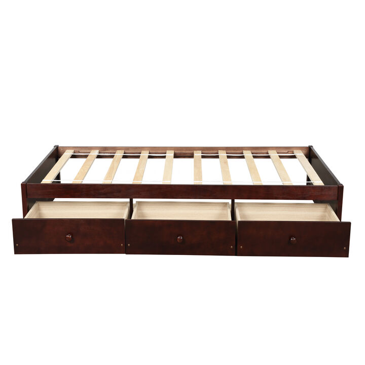 Merax Platform Bed with 3 Storage Drawers