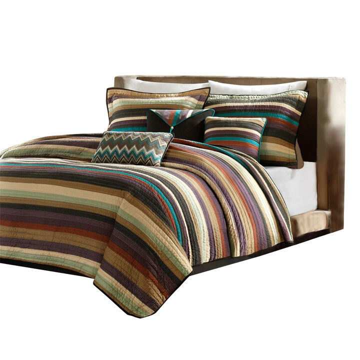 Gracie Mills Clayton Reversible Quilt Set with Throw Pillows