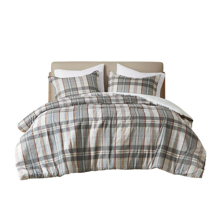 Gracie Mills Simone Plaid Duvet Set - Twin/Twin XL