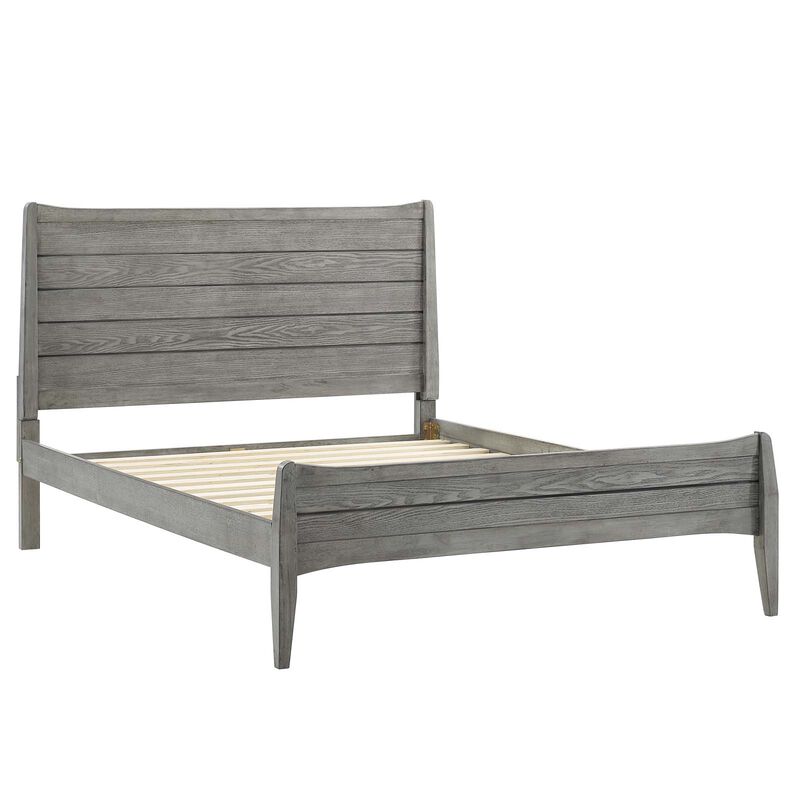 Modway - Georgia King Wood Platform Bed Gray