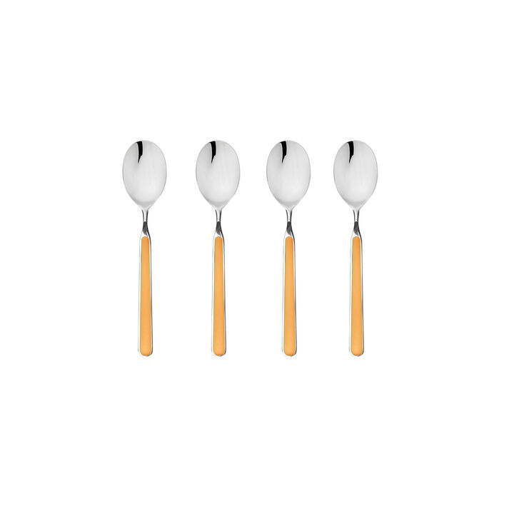Fantasia 4-Piece Coffee Spoon Set in Orange