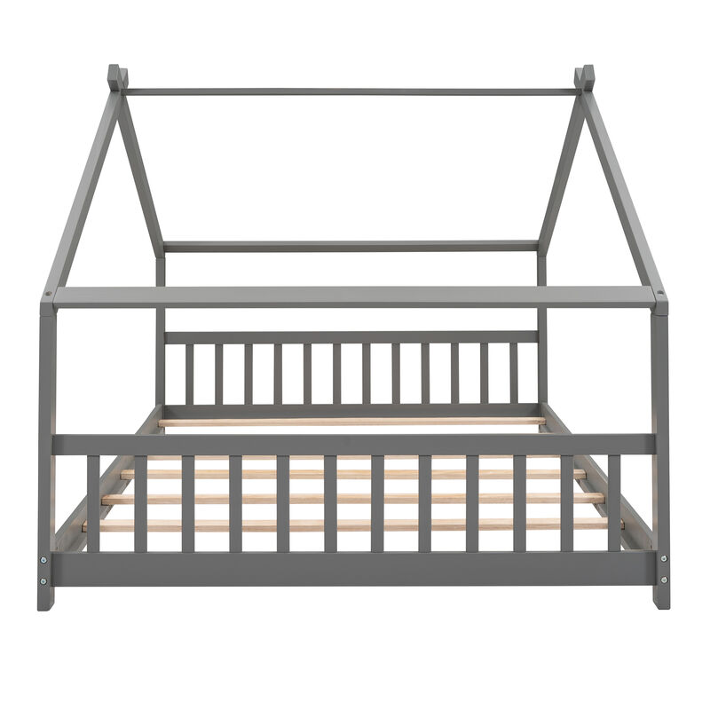 Merax Full Size House Bed Wood Bed