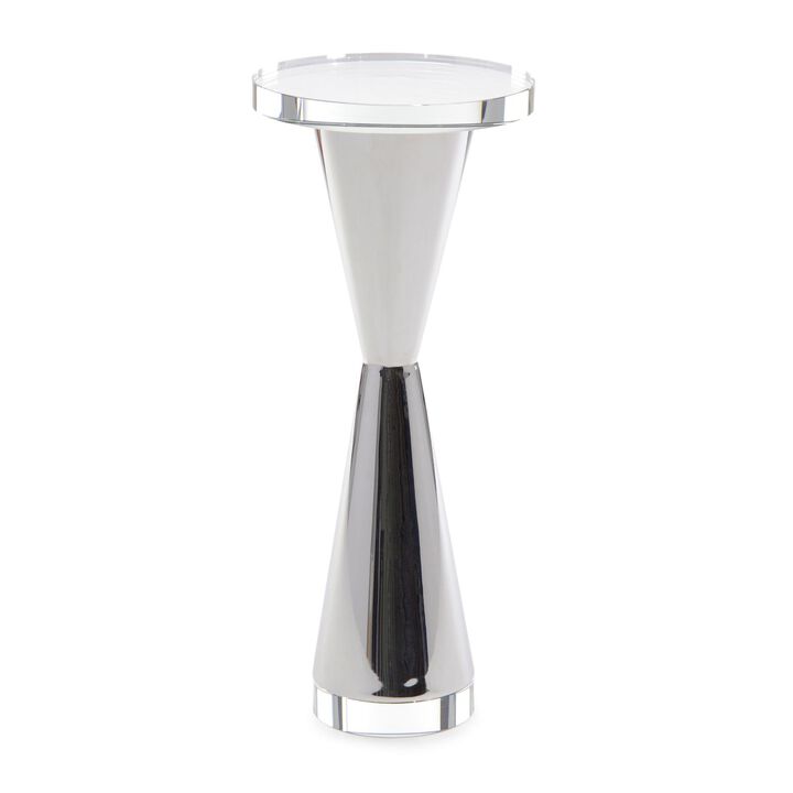 Polished Steel Martini Table