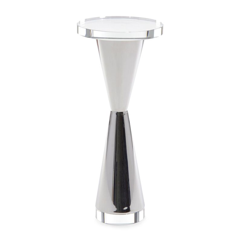 Polished Steel Martini Table