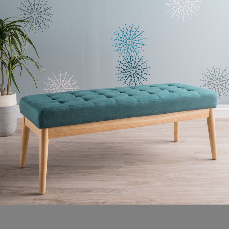 Merax Modern Upholstered Ottoman Bench Footrest