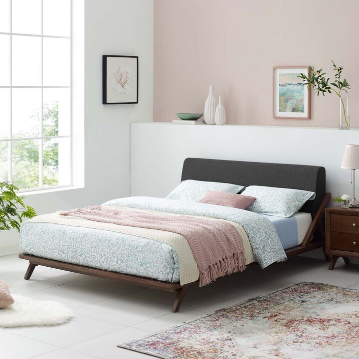 Modway - Luella Queen Upholstered Fabric Platform Bed