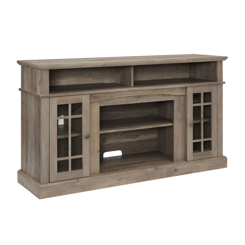 Modern TV Stand for 65" TV with Storage Space, Wash 58.25"x15.75"x32"