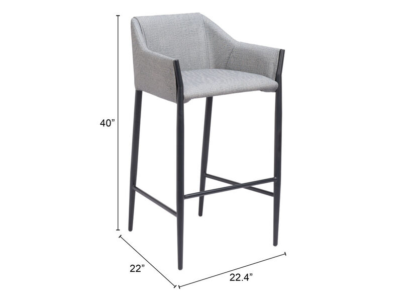 Andover Barstool Slate Gray