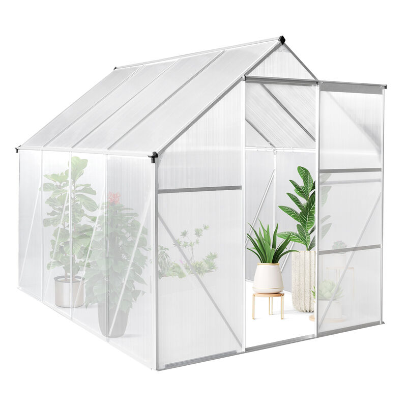 Hybrid Polycarbonate Greenhouse Durable & Weather-Resistant Garden Greenhouse for Year-Round Plant Growth