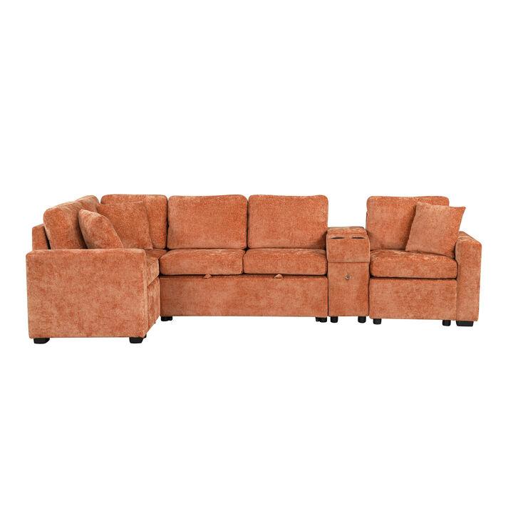 Merax L-shaped Convertible Sectional Sofa Sleeper