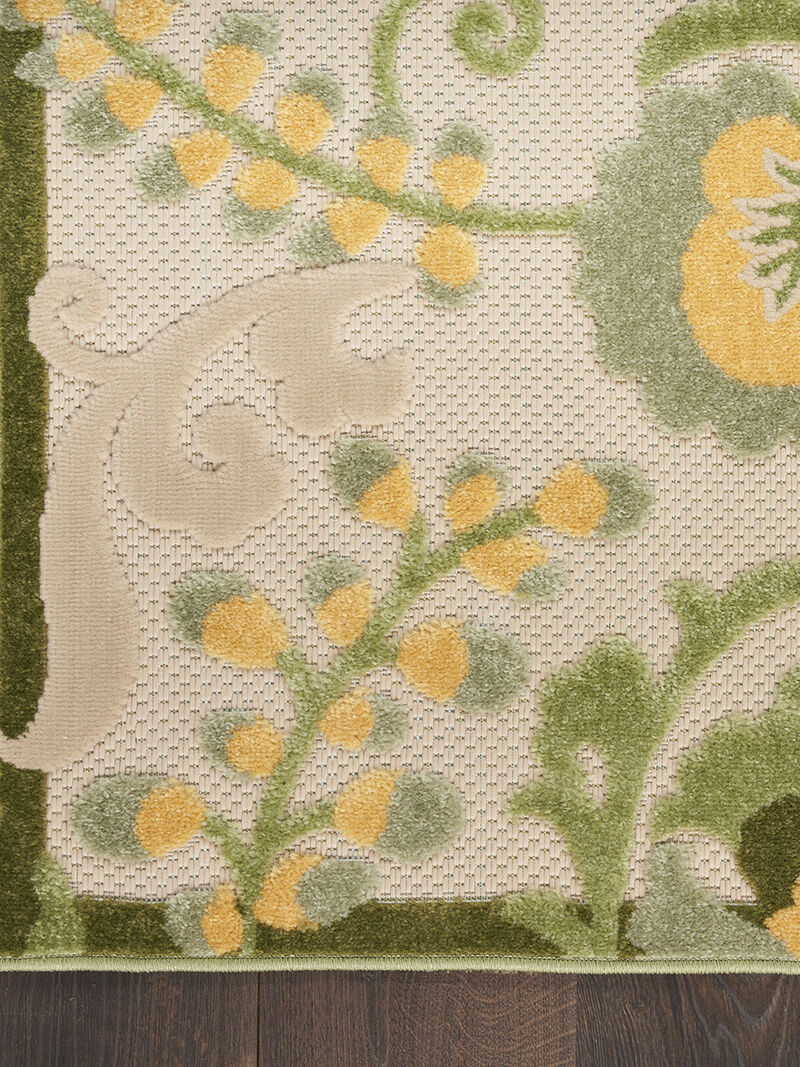 Aloha ALH17 Ivory/Green 6' x 9' Rug