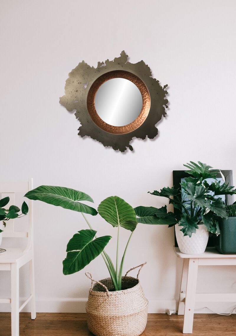 decorative metal mirror