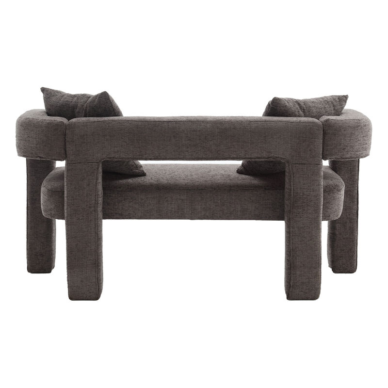 Merax Modern Chenille Loveseat Sofa