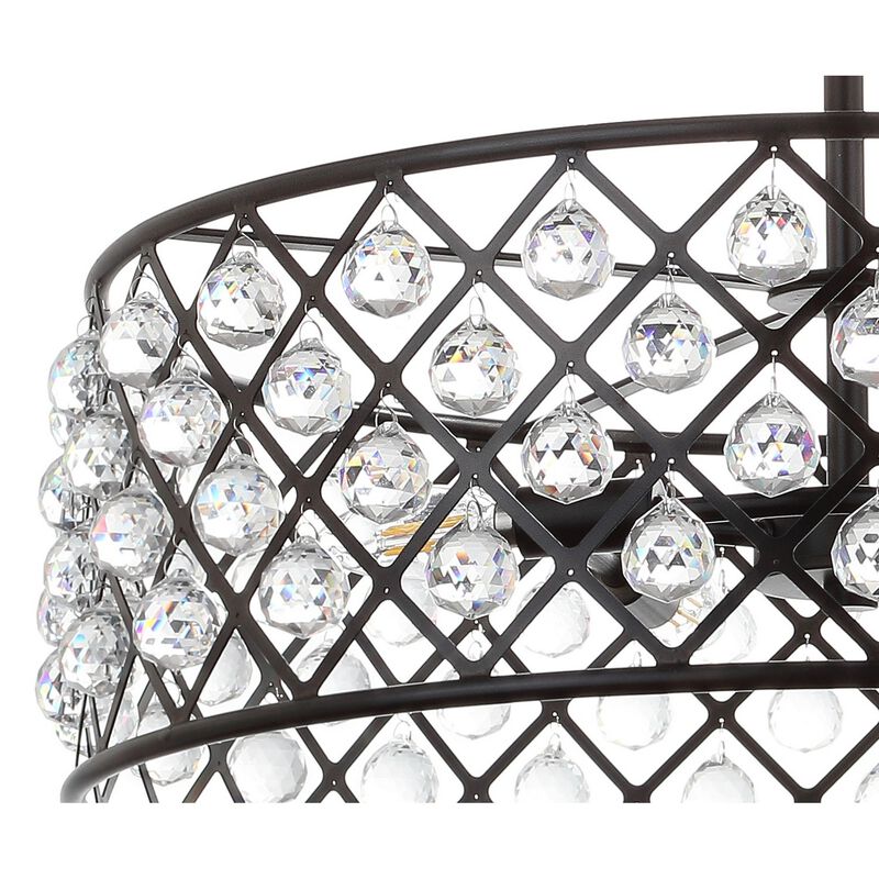 Gabrielle Crystal/Metal LED Pendant