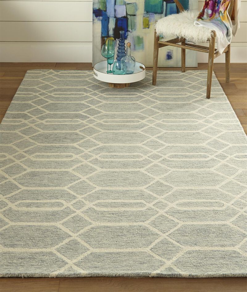 Belfort 8777F Blue/Ivory 5' x 8' Rug