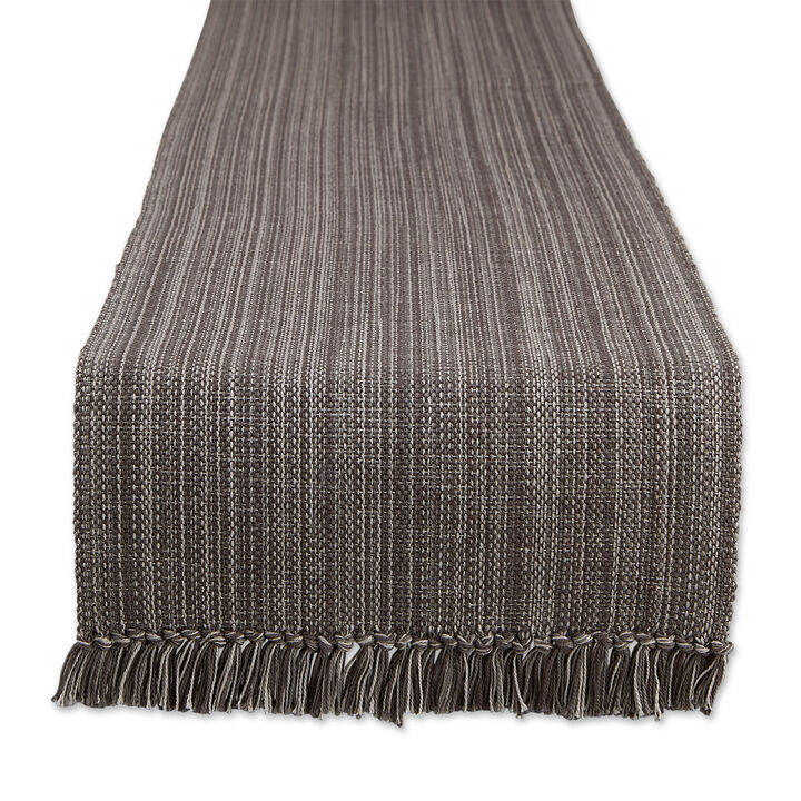 108" Variegated Gray Table Runner