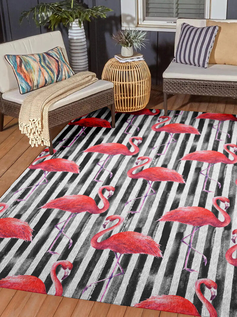 Tropics TC9 Black 3' x 5' Rug