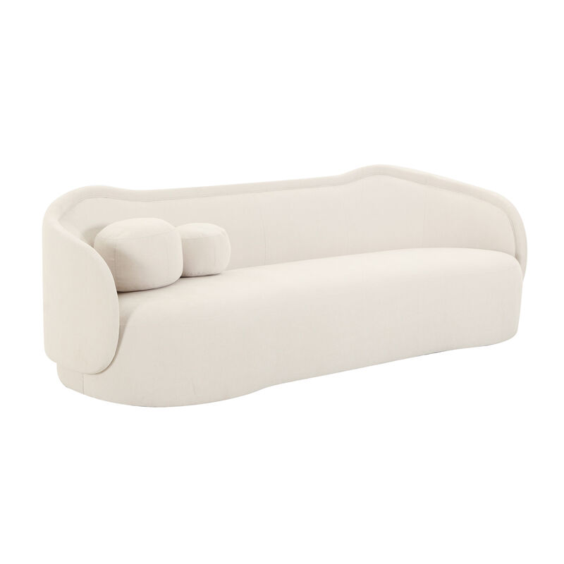 Circe Mauve Textured Velvet Sofa