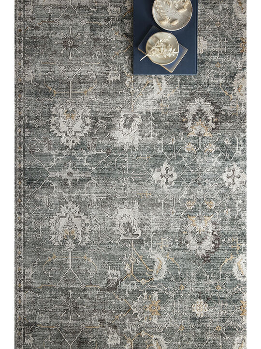 Bonney BNY03 Lagoon/Ivory 7'10" x 10'2" Rug