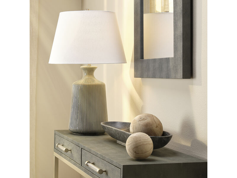 Long Oval Grey Marble Bowl