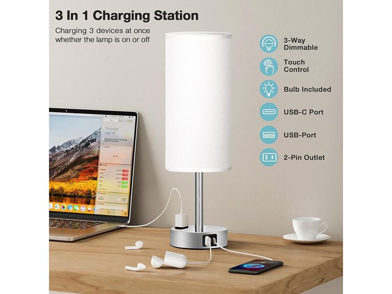 Bedside Table Lamp for Bedroom