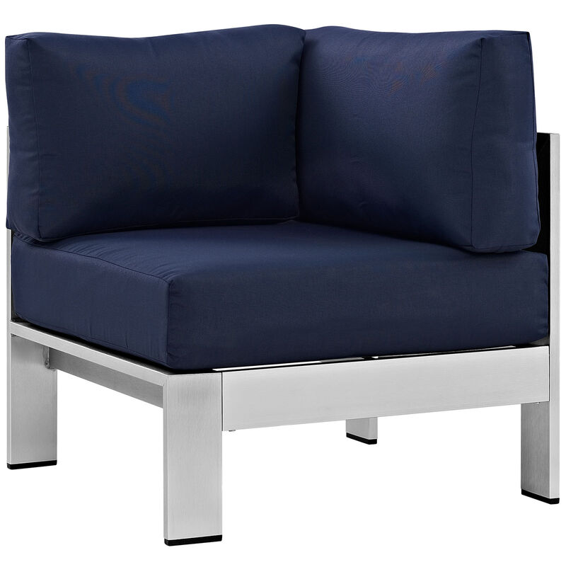 Modway - Shore Outdoor Patio Aluminum Corner Sofa
