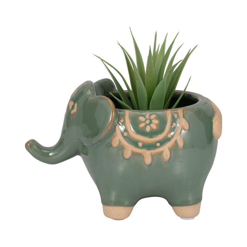 7" Elephant Planter