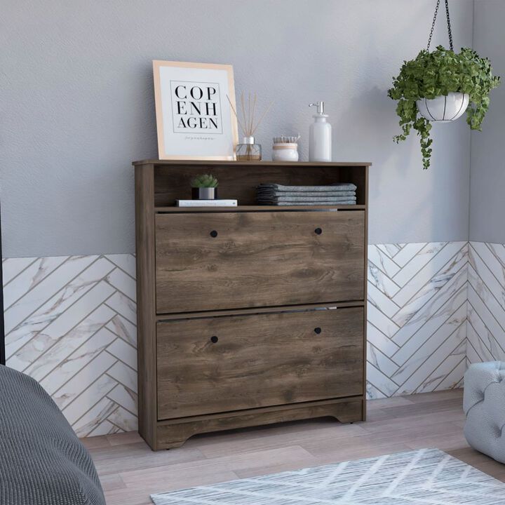 Shoe Rack Dublin, Bedroom, Dark Brown