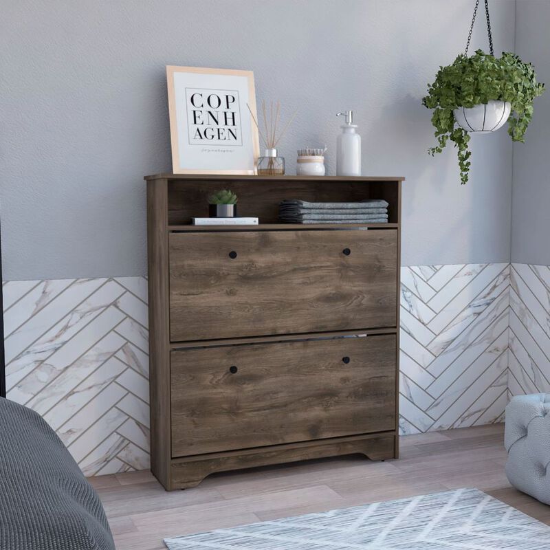 Shoe Rack Dublin, Bedroom, Dark Brown