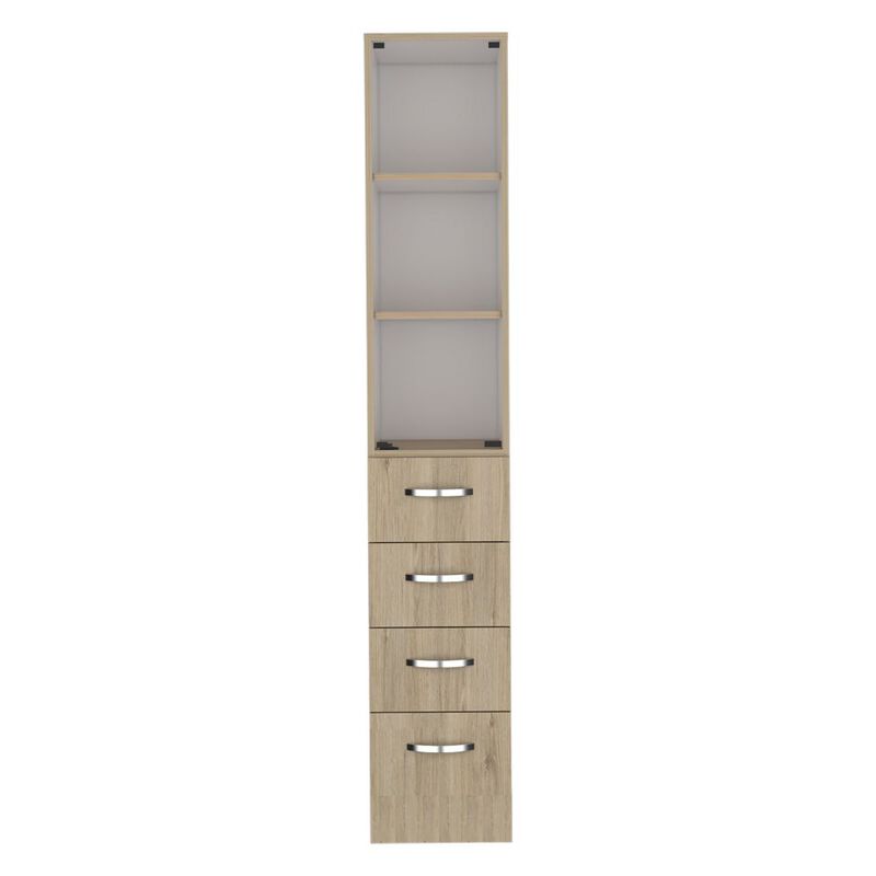 Linen Cabinet Epic, Bathroom, Light Pine / White