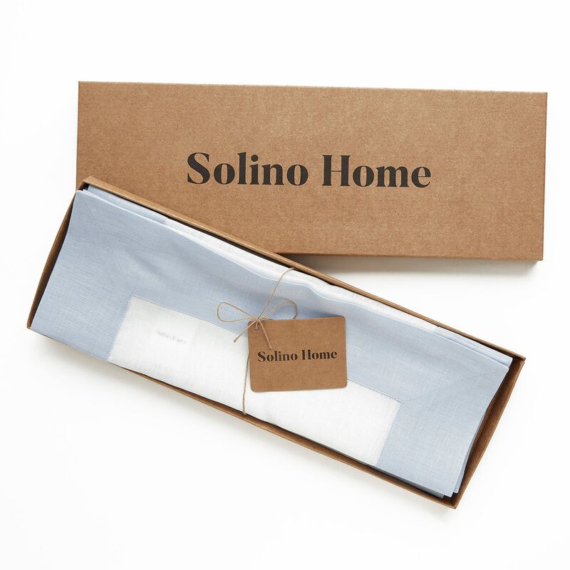 Solino Home 100% Pure Linen 14 x 19 Inch Placemats Set of 4 | Contempo