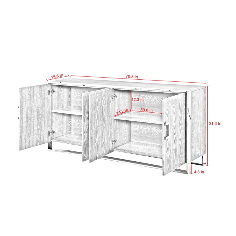 Inspired Home Keola Sideboard/Buffet