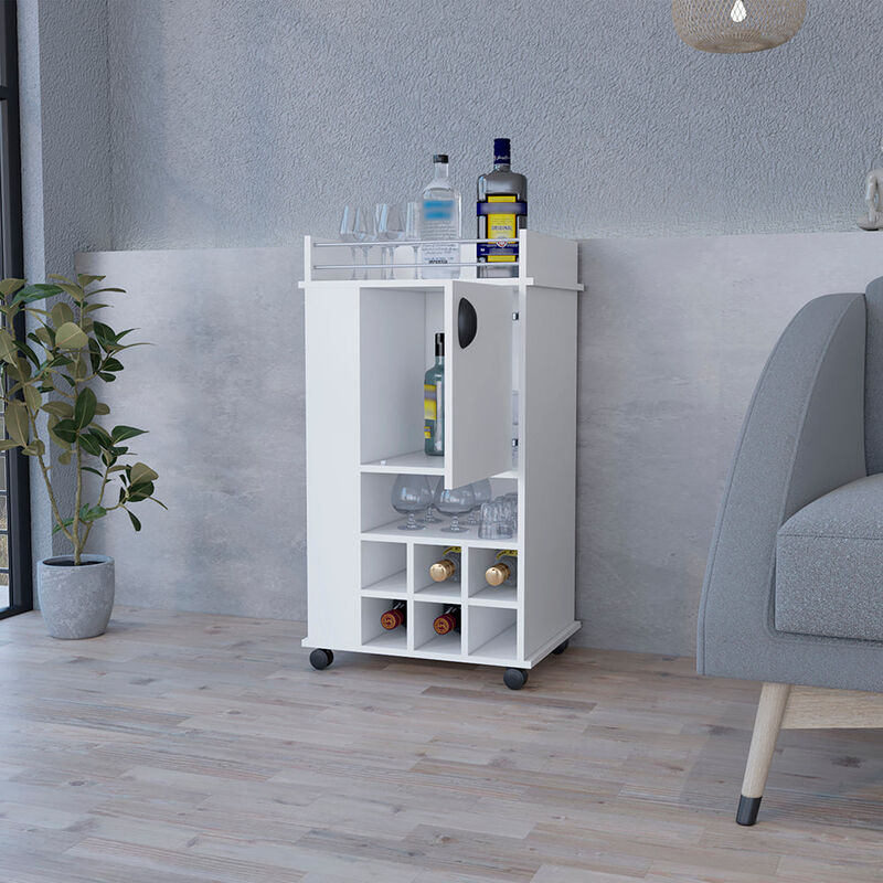 Bar Cart Reese, Living Room, White