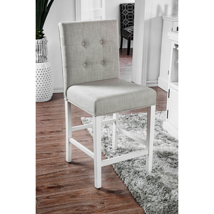 Antique White Wood Counter Height Chairs